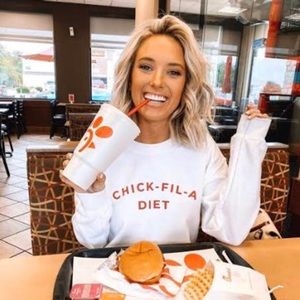 Chick fil a diet sweatshirt Large